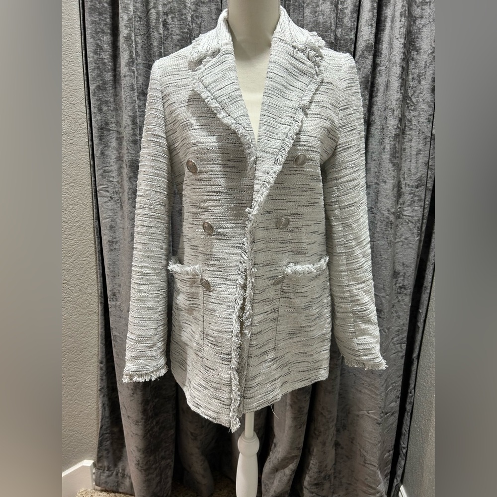Laundry white blazer